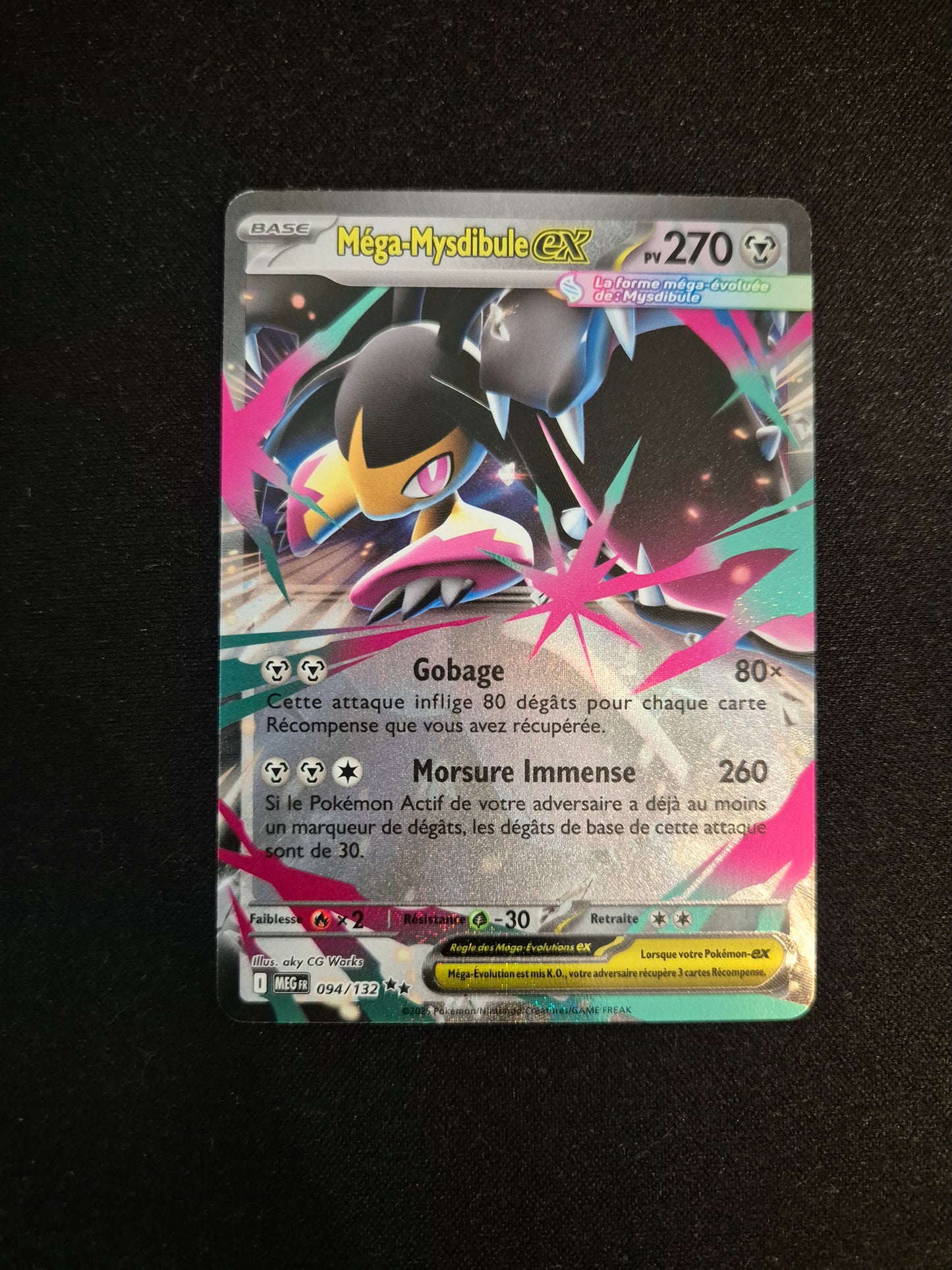 Carte Pokémon Méga-Mysdibule EX 094/132 ME01 Méga-Évolution
