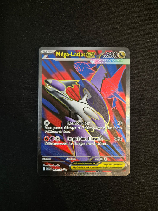 Carte Pokémon Méga-Latias EX Full Art 163/132 ME01 Méga-Évolution