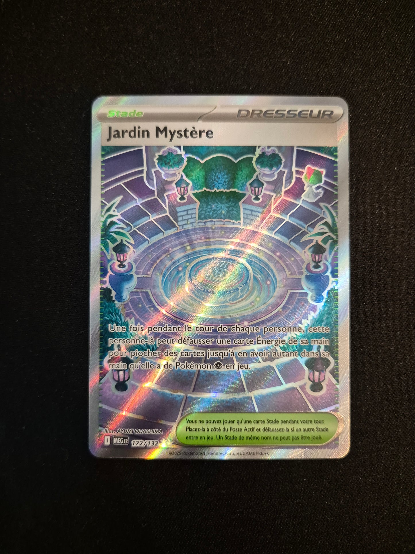 Carte Pokémon Jardin Mystère Full Art 172/132 ME01 Méga-Évolution