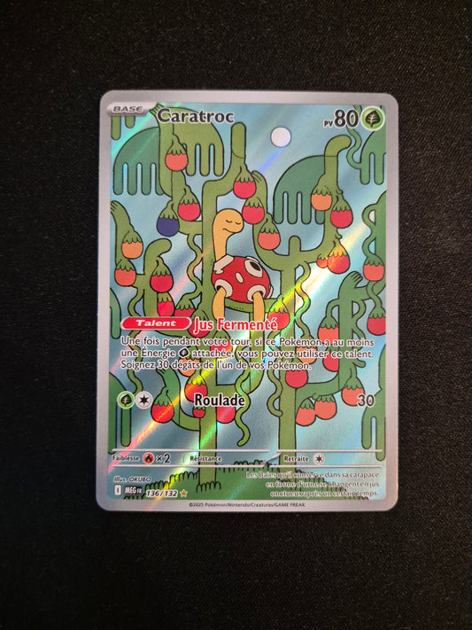 Carte Pokémon Caratroc Art Rare AR 136/132 ME01 Méga-Évolution