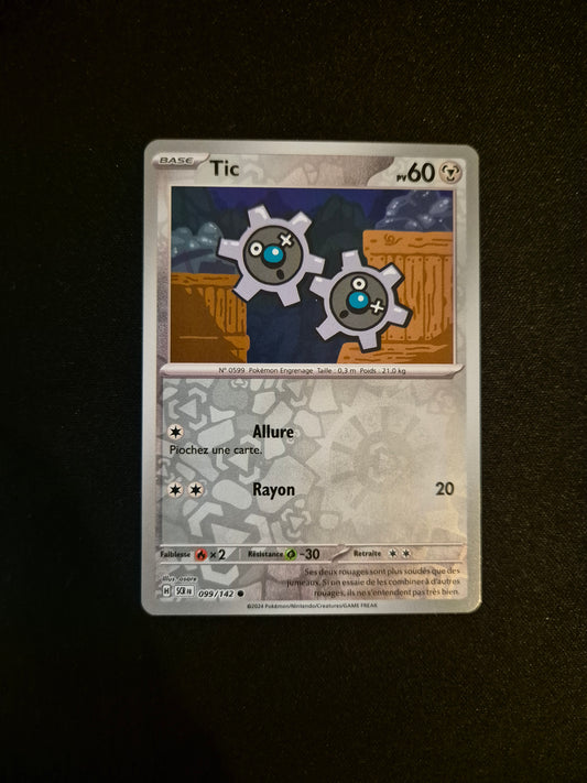 Carte Pokémon Tic Reverse 099/142 SCR EV07 Couronne Stellaire