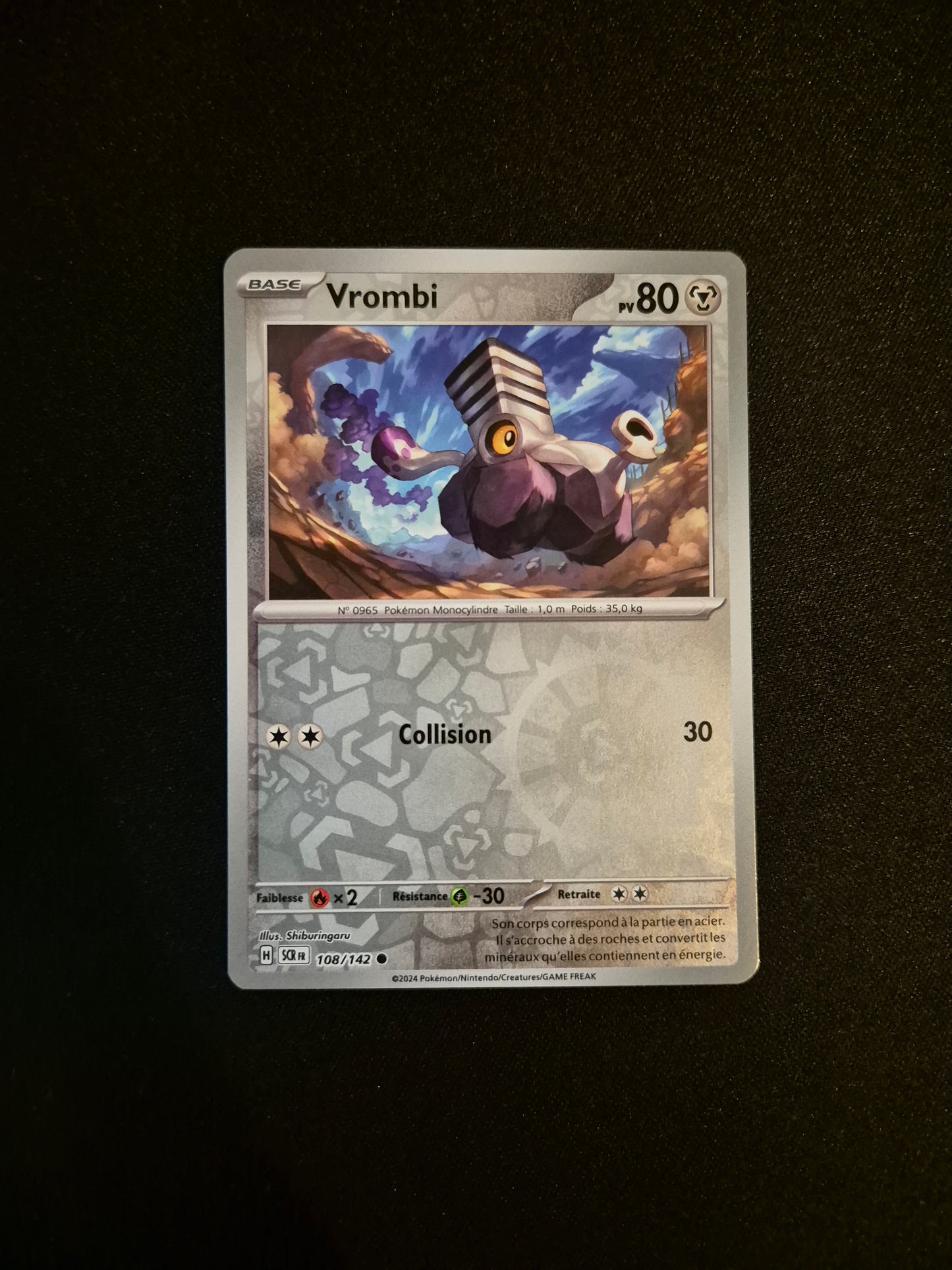 Carte Pokémon Vrombi Reverse 108/142 SCR EV07 Couronne Stellaire