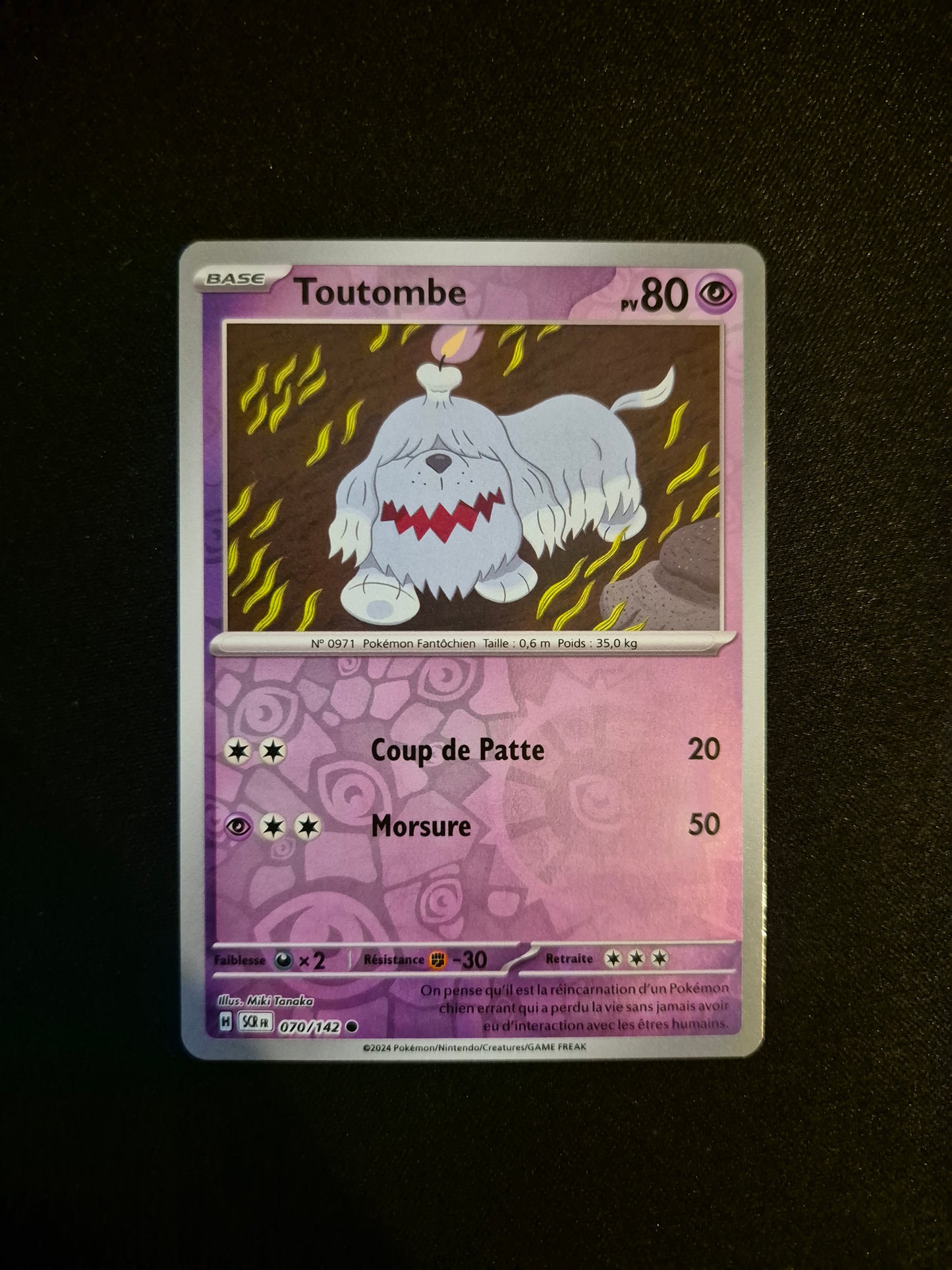 Carte Pokémon Toutombe Reverse 070/142 SCR EV07 Couronne Stellaire