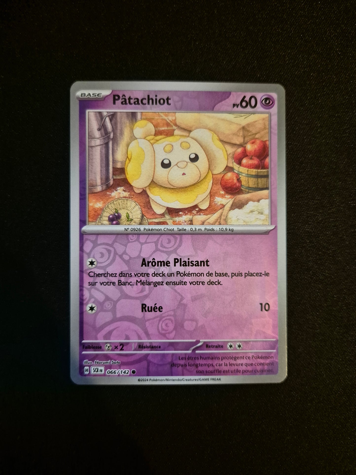 Carte Pokémon Pâtachiot Reverse 066/142 SCR EV07 Couronne Stellaire