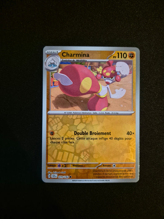 Carte Pokémon Charmina Reverse 079/142 SCR EV07 Couronne Stellaire