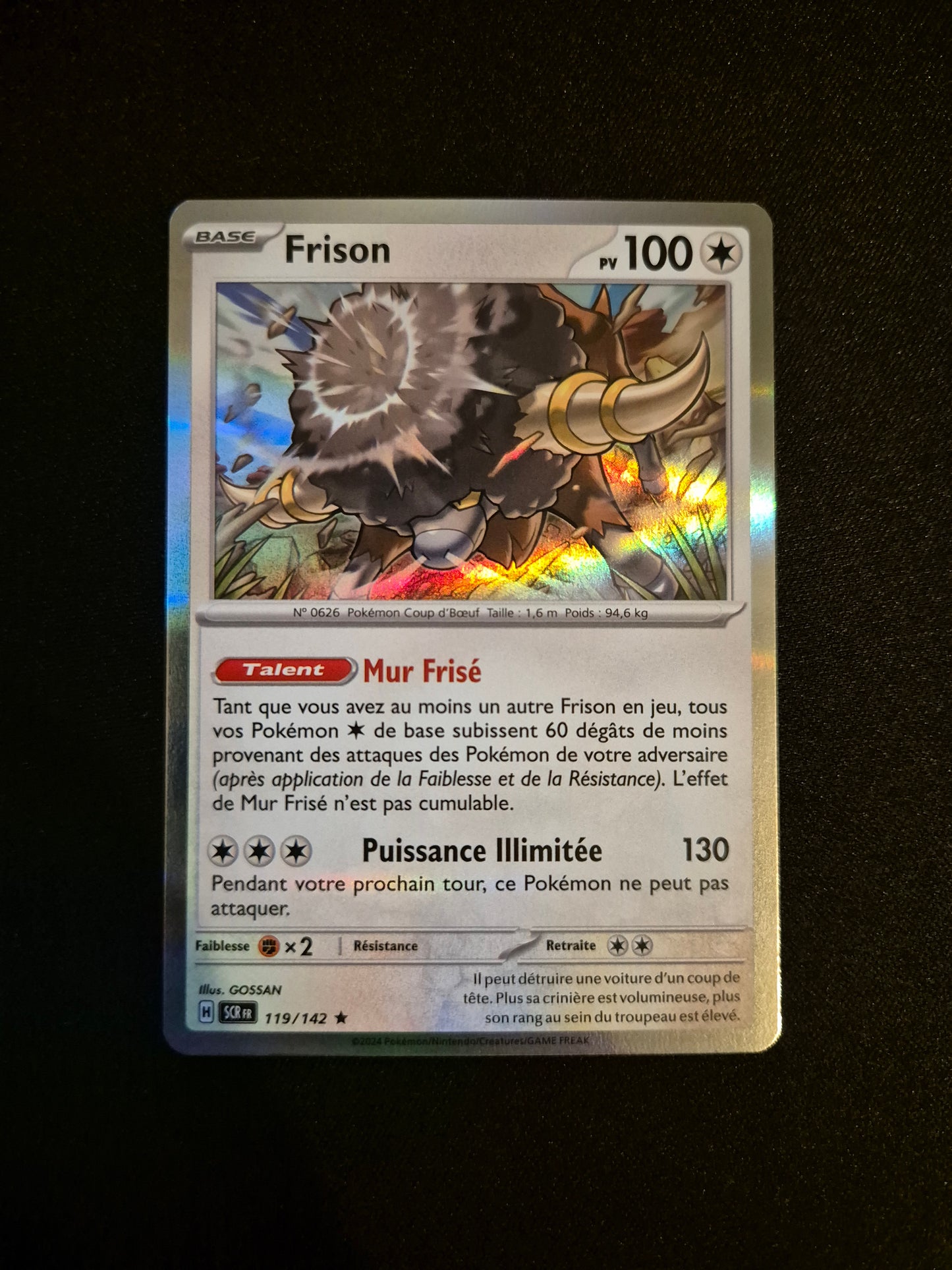 Carte Pokémon Frison 119/142 SCR EV07 Couronne Stellaire