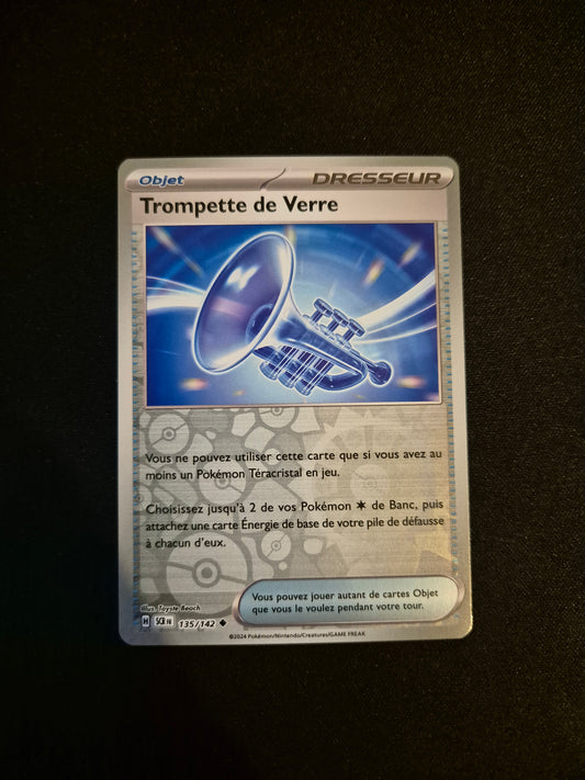 Carte Pokémon Trompette de Verre Reverse 135/142 SCR EV07 Courrone Stellaire