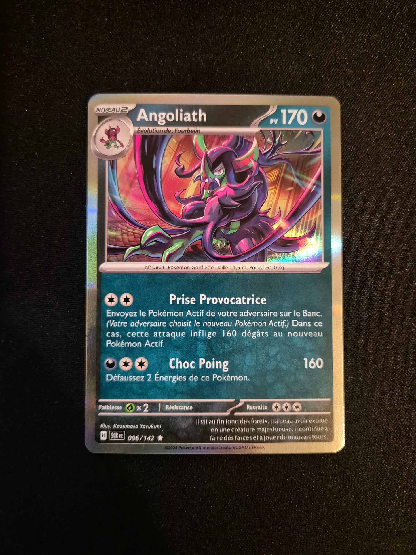 Carte Pokémon Angoliath Holo 096/142 SCR EV07 Courrone Stellaire