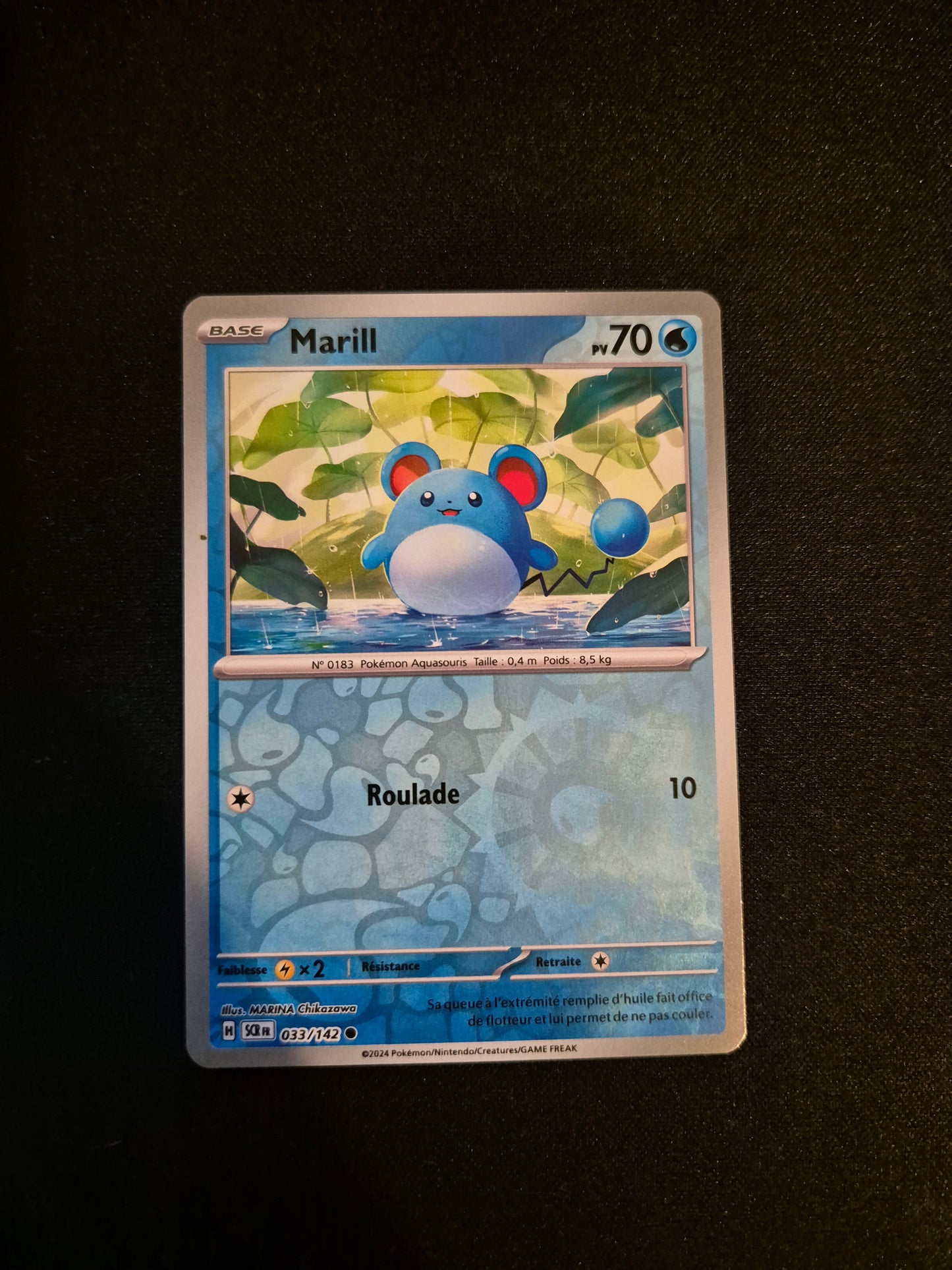 Carte Pokémon Marill Reverse 033/142 SCR EV07 Courrone Stellaire