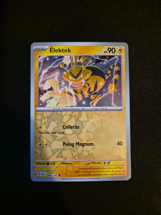 Carte Pokémon Élektek Reverse 046/142 SCR EV07 Courrone Stellaire