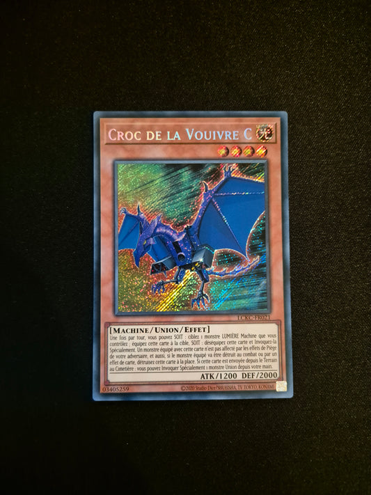 Carte Yu-Gi-Oh! Croc de la Vouivre C Secret Rare LCKC-FR021