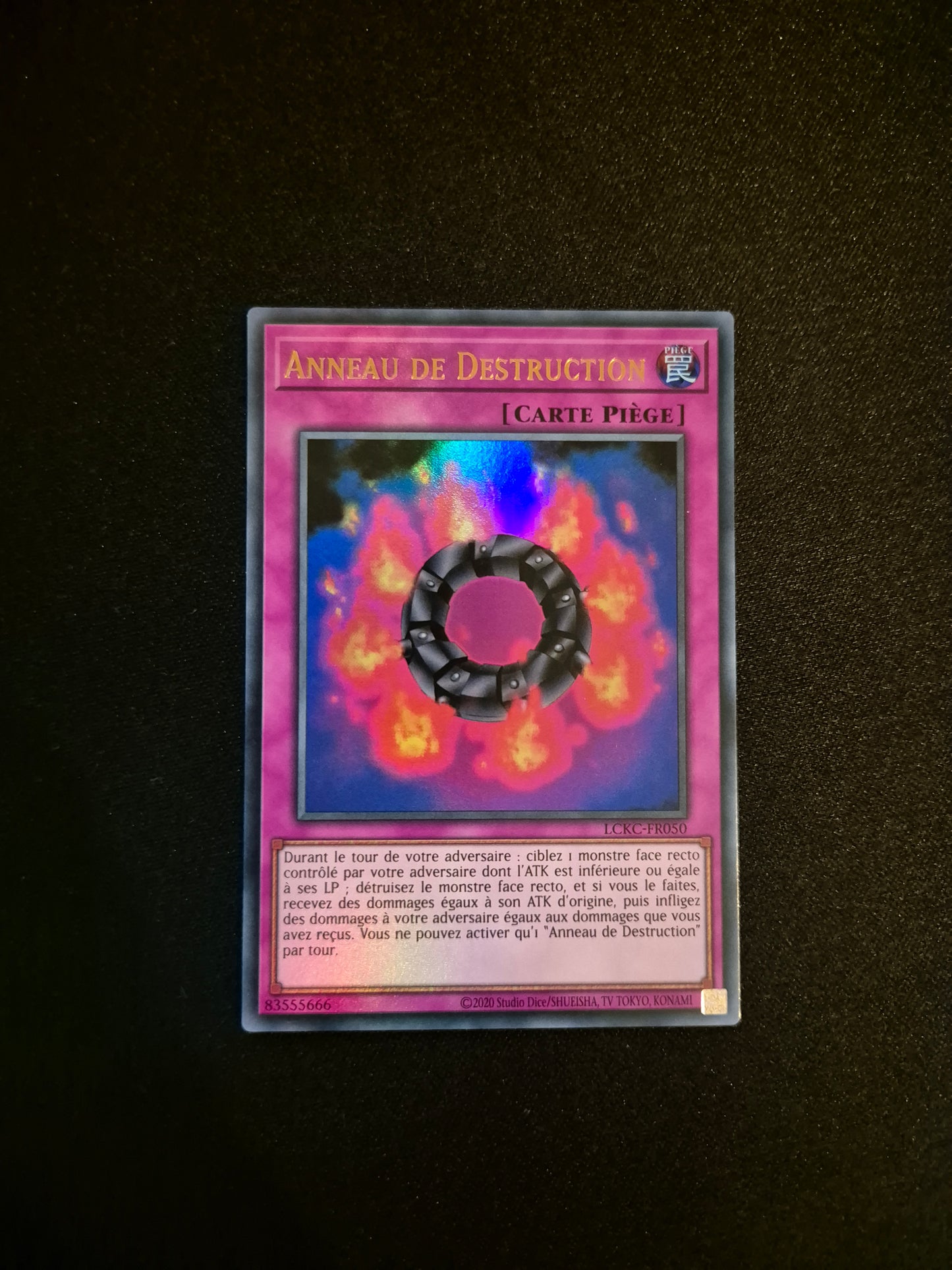 Carte Yu-Gi-Oh! Anneau de la Destruction Ultra Rare LCKC-FR050