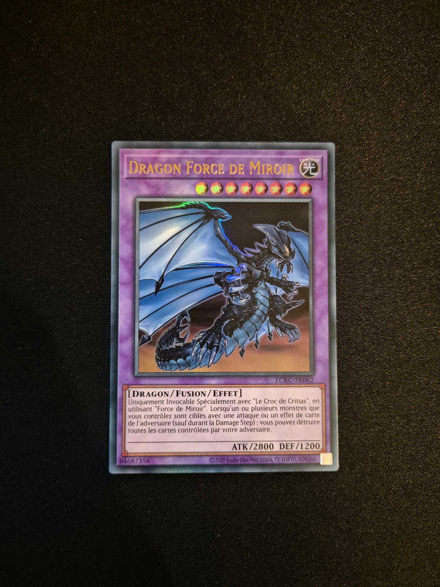 Carte Yu-Gi-Oh! Dragon Force de Miroir Ultra Rare LCKC-FR062
