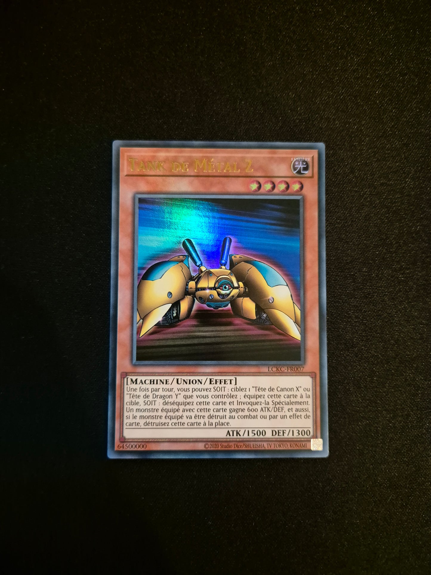 Carte Yu-Gi-Oh! Tank de Métal Z Ultra Rare LCKC-FR007