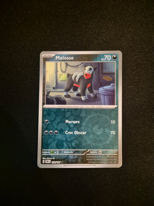 Carte Pokémon Malosse Reverse 132/197 EV03 Flammes Obsidiennes