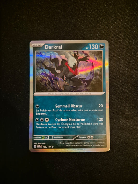 Carte Pokémon Darkrai Holo 136/197 EV03 Flammes Obsidiennes