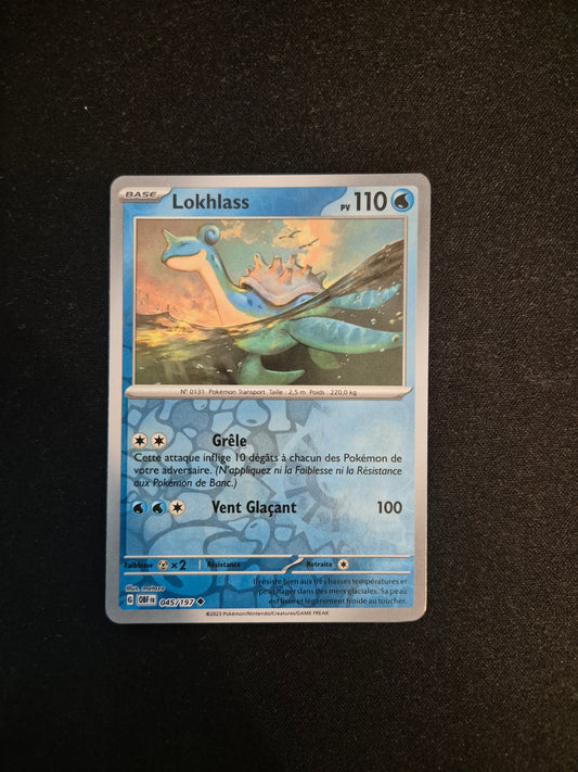 Carte Pokémon Lokhlass Reverse 045/197 EV03 Flammes Obsidiennes