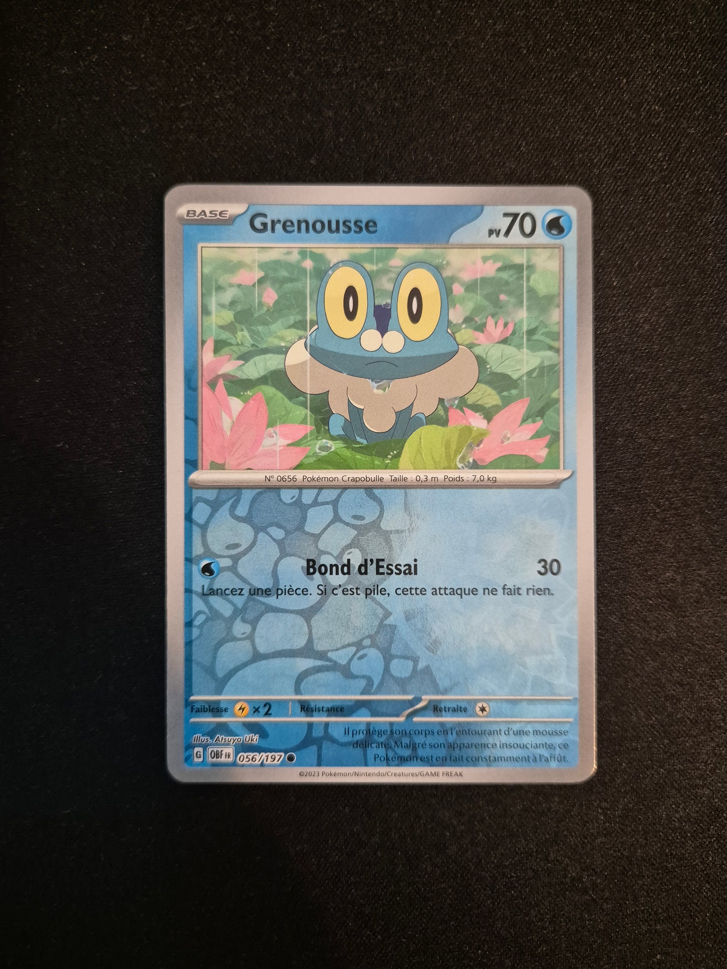 Carte Pokémon Grenousse Reverse 056/197 EV03 Flammes Obsidiennes