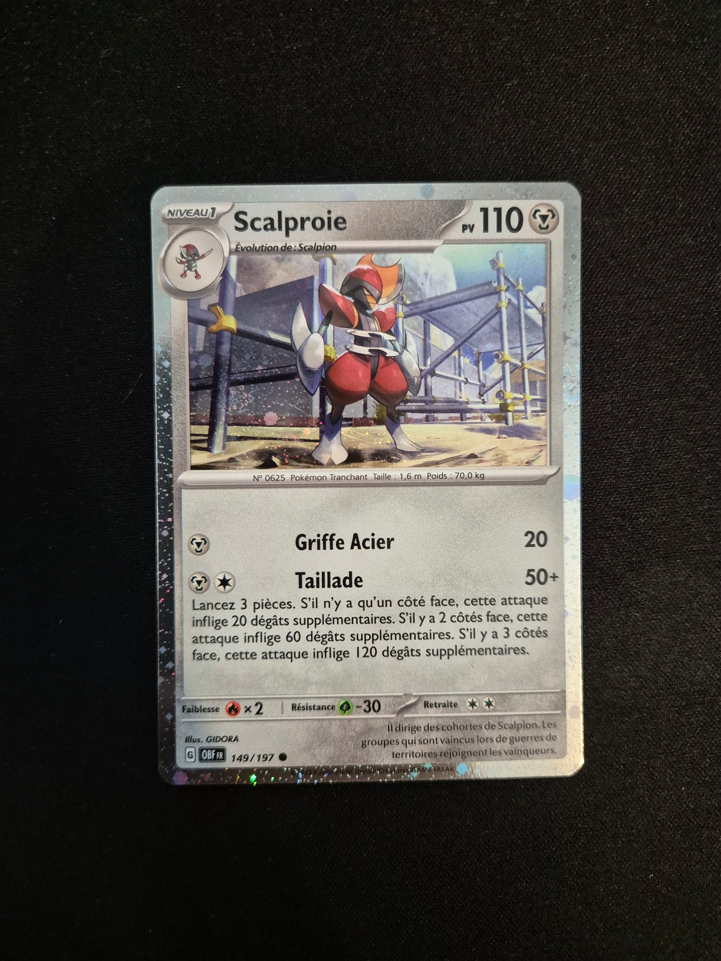 Carte Pokémon Scalproie Holo Promo 149/197 EV03 Flammes Obsidiennes