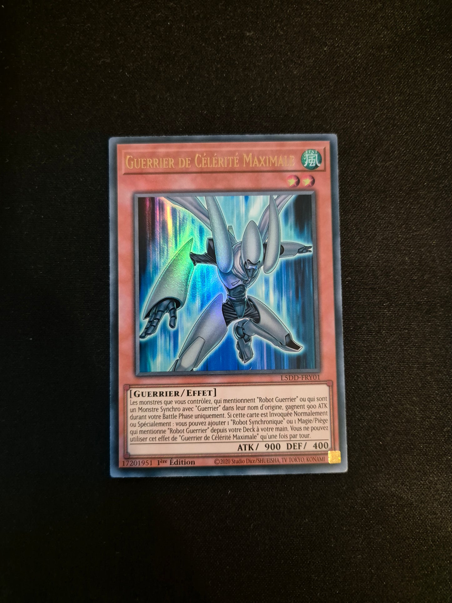 Carte Yu-Gi-Oh! Guerrier de Célébrité Maximale Ultra Rare L5DD-FRY01