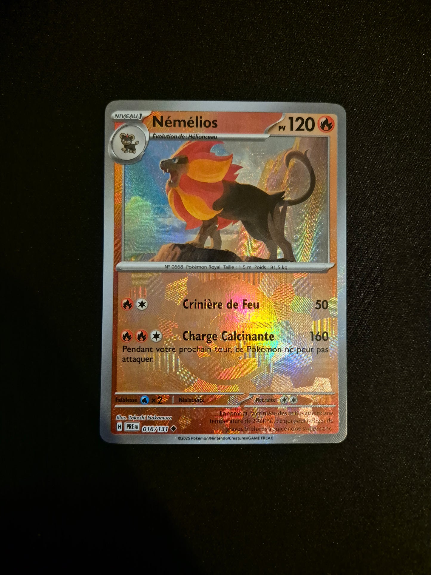 Carte Pokémon Némélios Pokeball 016/131 EV8.5 Évolutions Prismatiques
