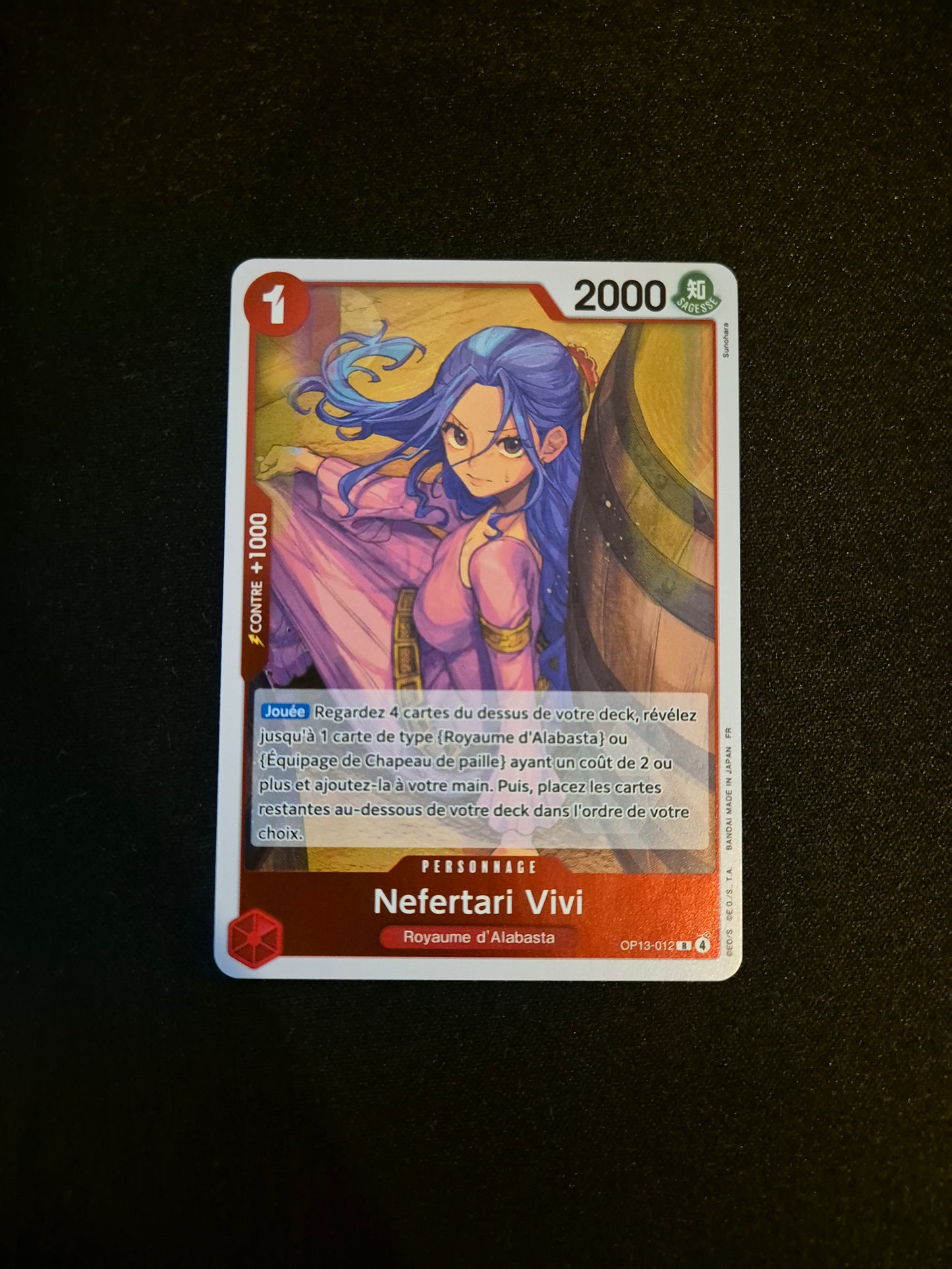 Carte One Piece OP13-012 R Nefertari Vivi Foil