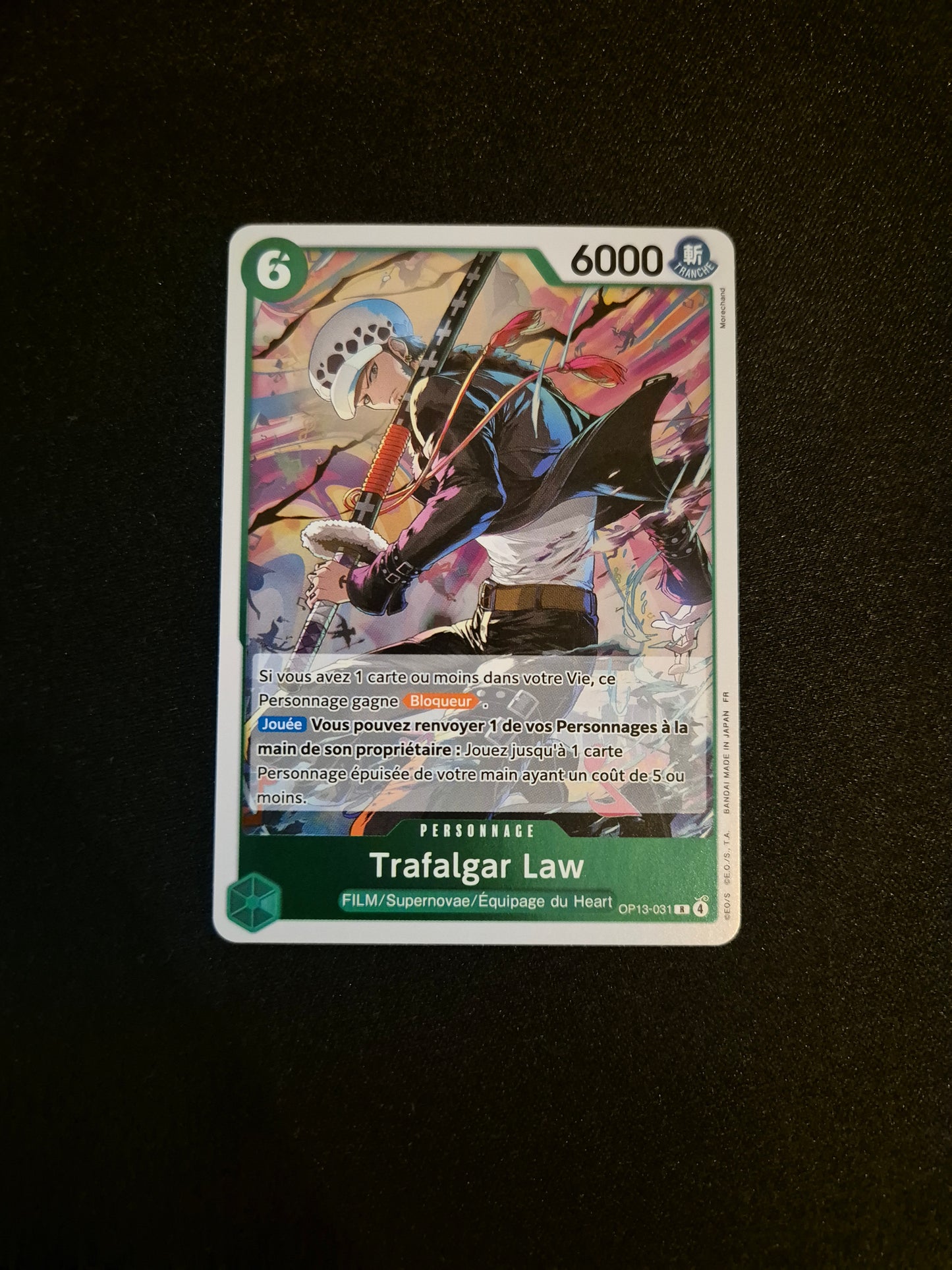 Carte One Piece OP13-031 R Trafalgar Law Foil