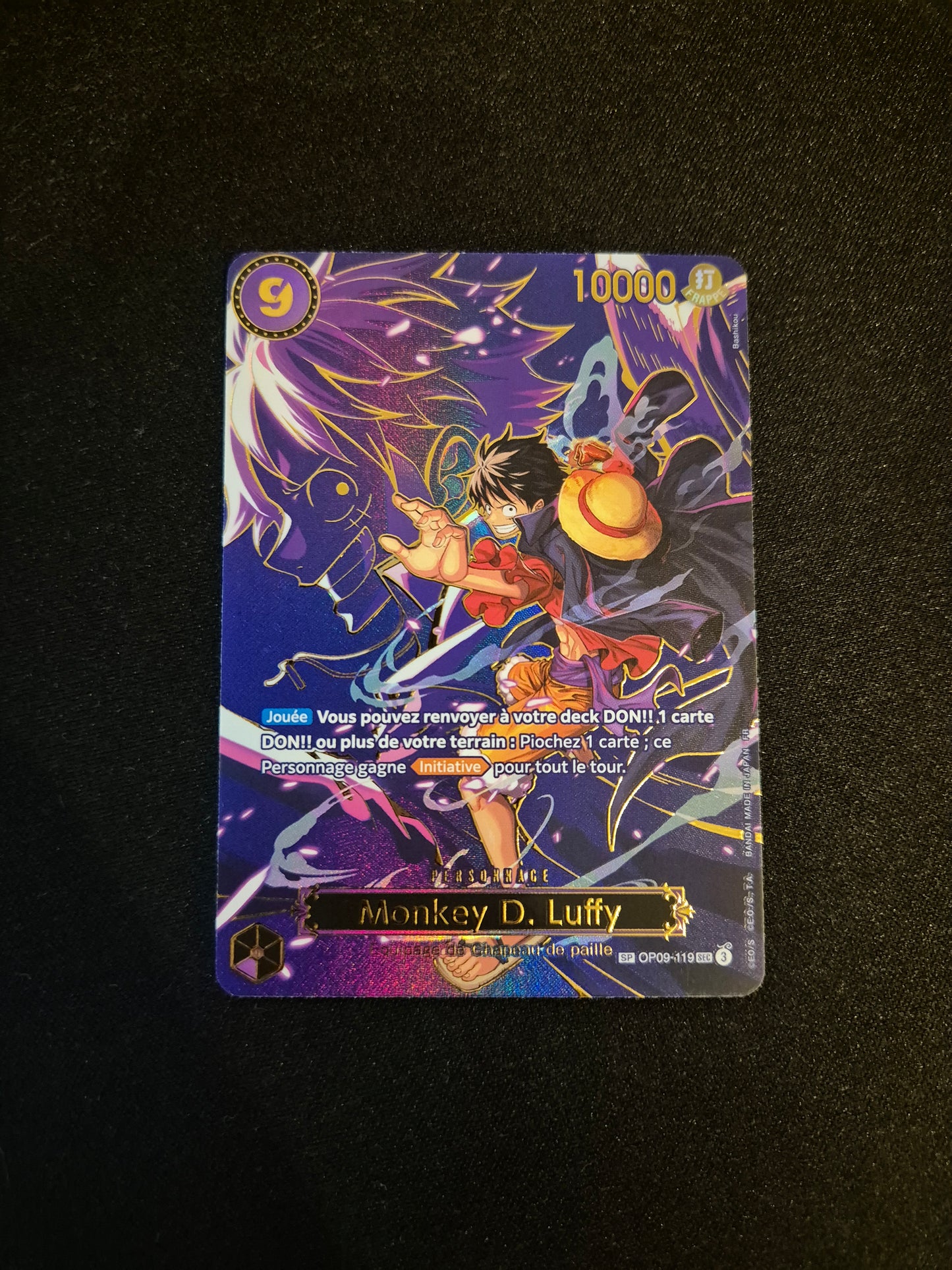 Carte One Piece SP OP09-119 SEC Monkey D. Luffy FR