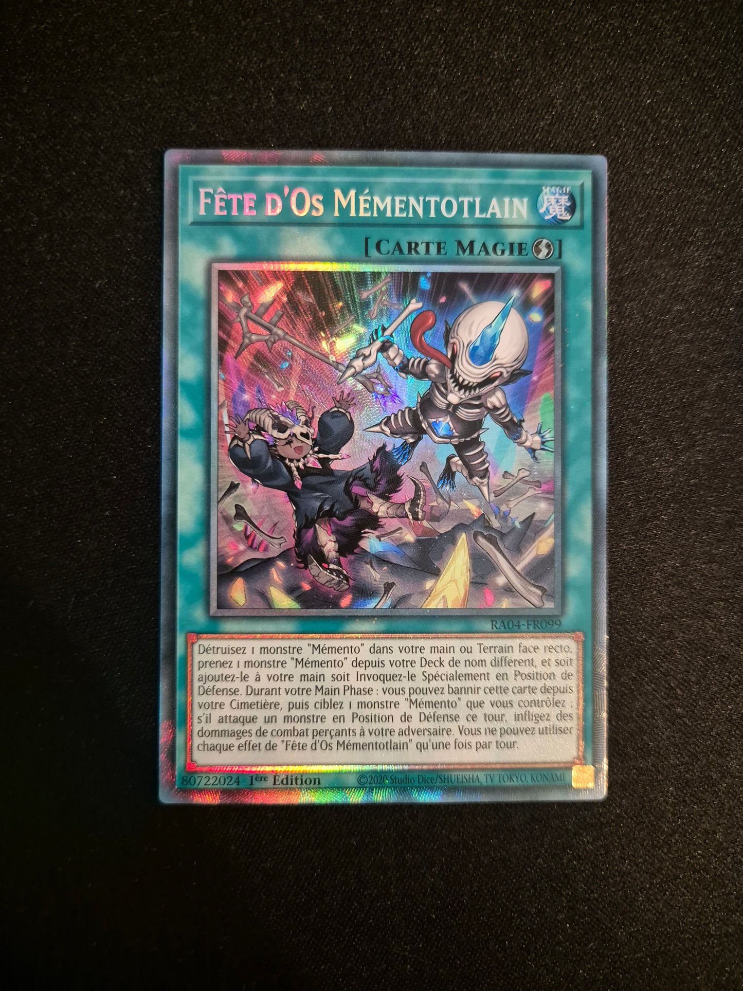 Carte Yu-Gi-Oh! Fête d'Os Mémentotlain Collector Rare RA04-FR099