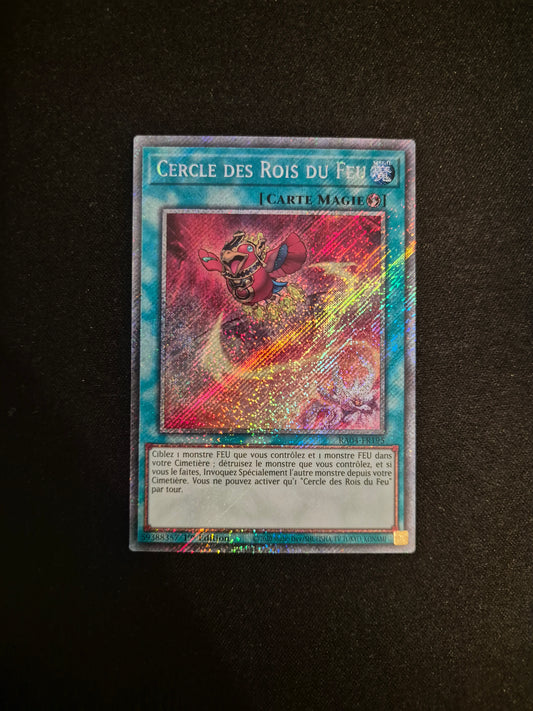 Carte Yu-Gi-Oh! Cercle des Rois du Feu Platinum Secret Rare RA04-FR195