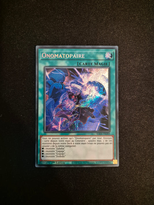 Carte Yu-Gi-Oh! Onomatopaire Secret Rare RA04-FR089