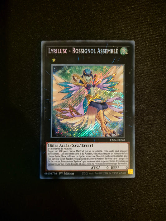 Carte Yu-Gi-Oh! Lyrilusc Rossignol Assemblé Secret Rare RA04-FR069