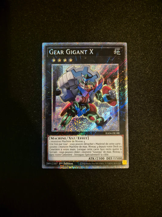 Carte Yu-Gi-Oh! Gear Gigant X Platinum Secret Rare RA04-FR188