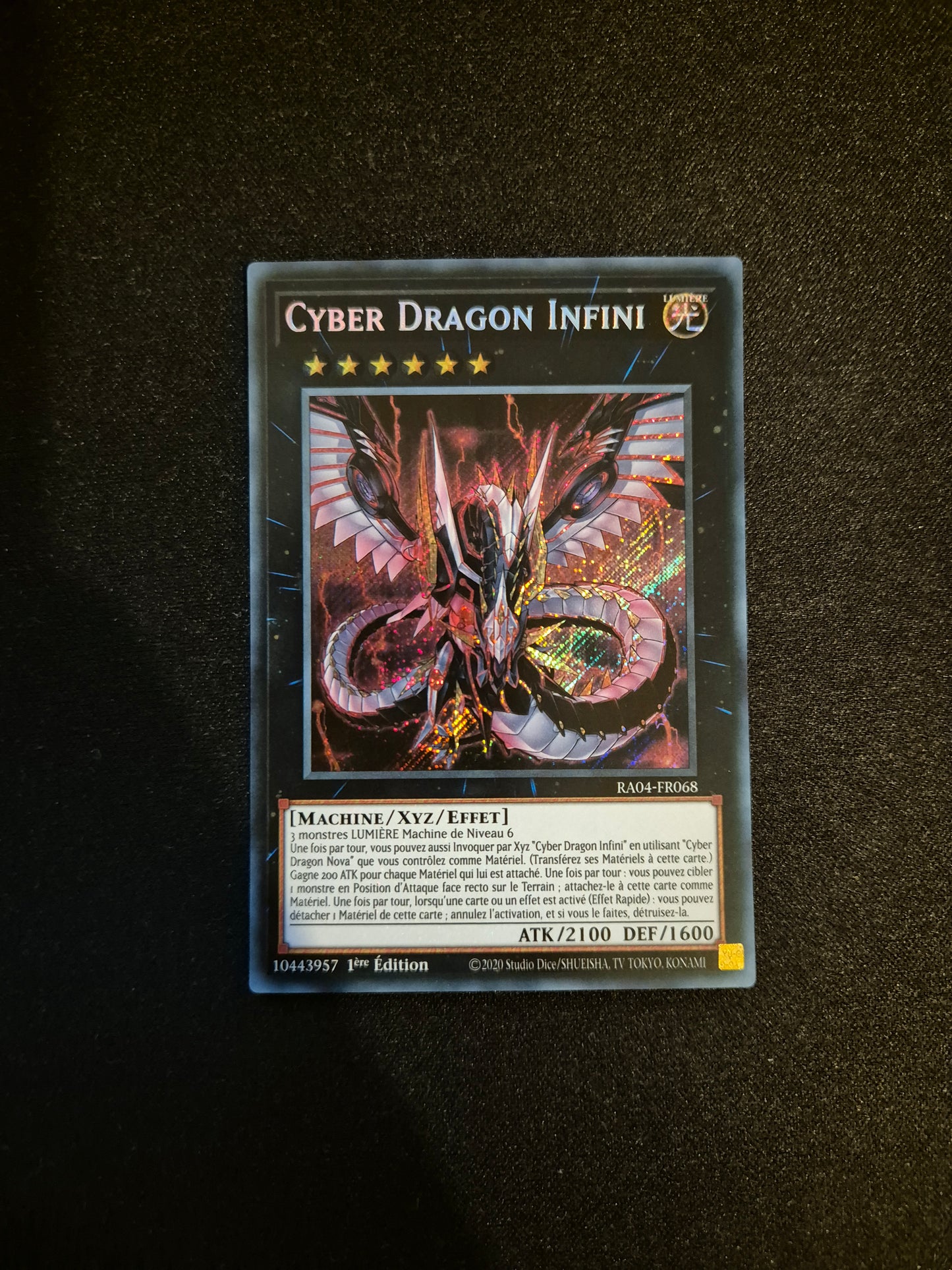 Carte Yu-Gi-Oh! Cyber Dragon Infini Secret Rare RA04-FR068