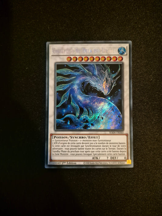 Carte Yu-Gi-Oh! Ghoti de l'Au-Delà des Limites Secret Rare RA04-FR060