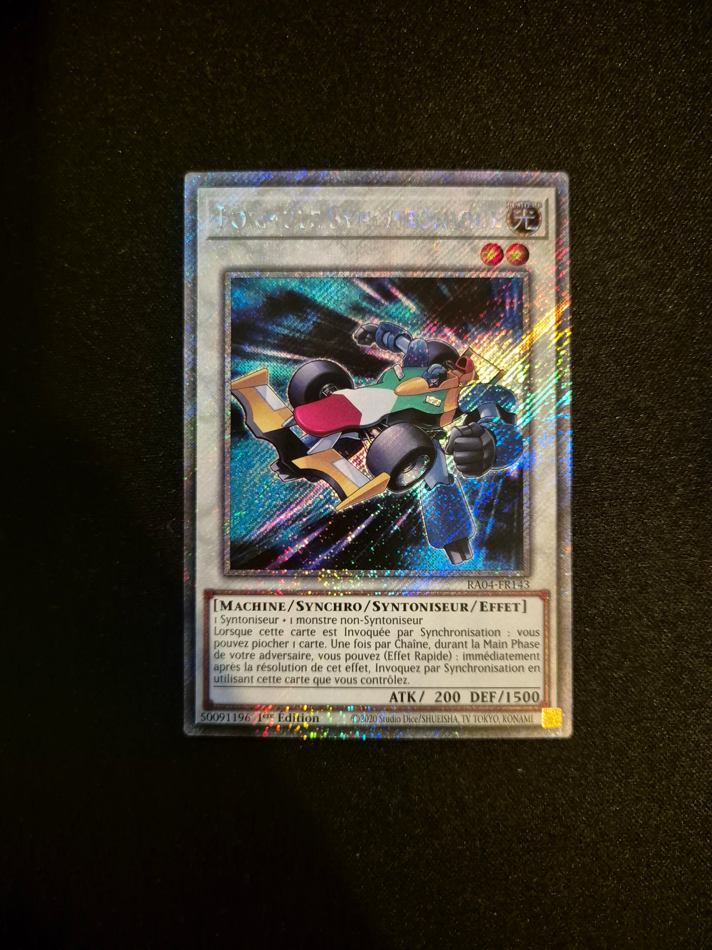 Carte Yu-Gi-Oh! Formule Synchronique Platinum Secret Rare RA04-FR143