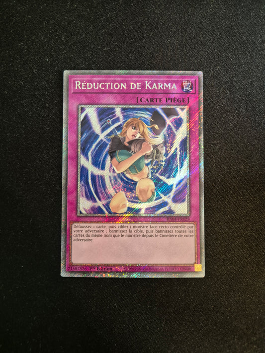 Carte Yu-Gi-Oh! Réduction de Karma Platinum Secret Rare RA04-FR128