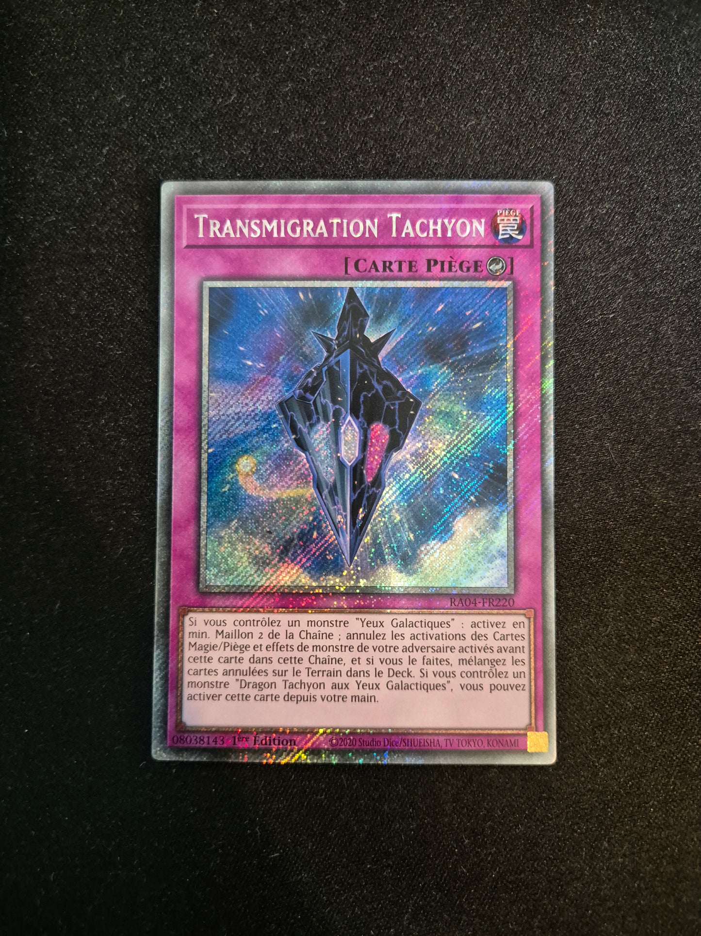Carte Yu-Gi-Oh! Transmigration Tachyon Platinum Secret Rare RA04-FR220