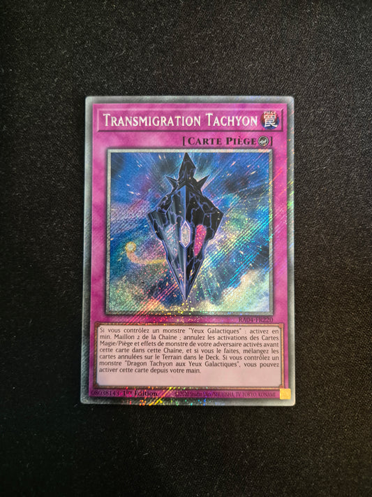 Carte Yu-Gi-Oh! Transmigration Tachyon Platinum Secret Rare RA04-FR220