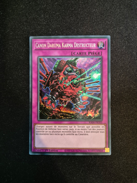 Carte Yu-Gi-Oh! Canon Daruma Karma Destructeur Secret Rare RA04-FR103
