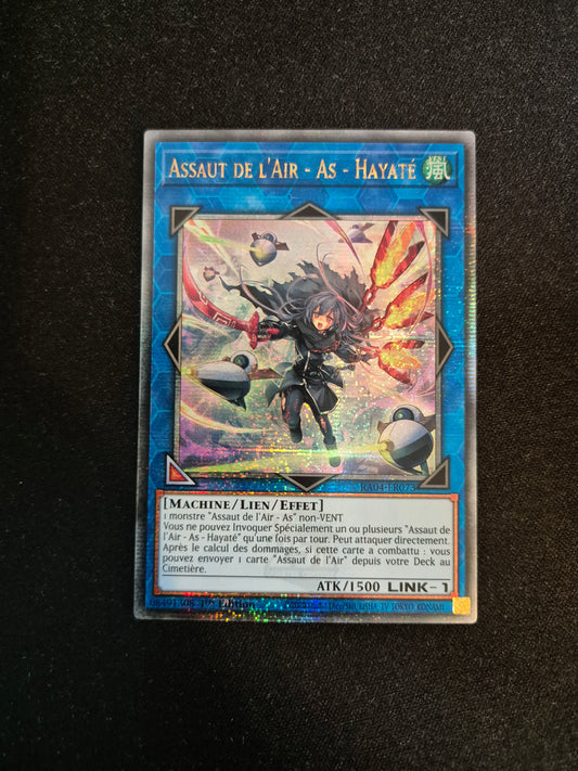Carte Yu-Gi-Oh! Assaut de l'Air As Hayate Quarter Century Secret Rare RA04-FR073