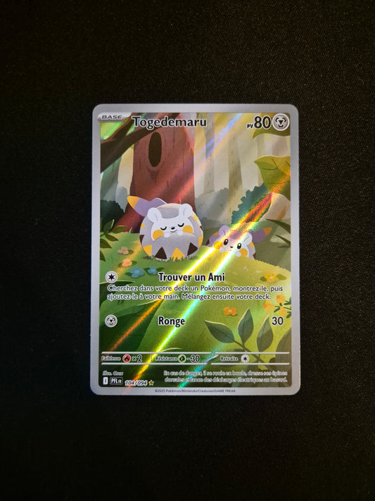 Carte Pokémon Togedemaru Art Rare AR 104/094 ME02 Flammes Fantasmagoriques