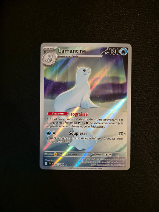 Carte Pokémon Lamantine Art Rare AR 097/094 ME02 Flammes Fantasmagoriques