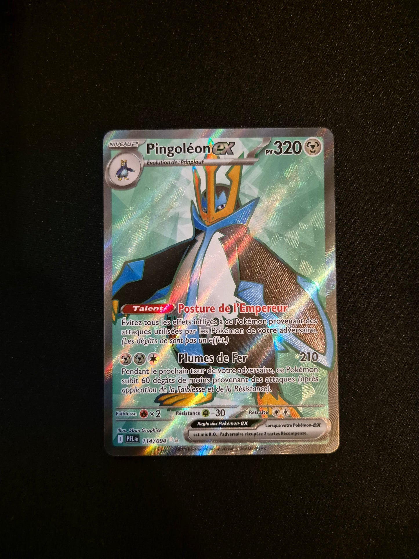 Carte Pokémon Pinegoleon EX Full Art 114/094 ME02 Flammes Fantasmagoriques FR