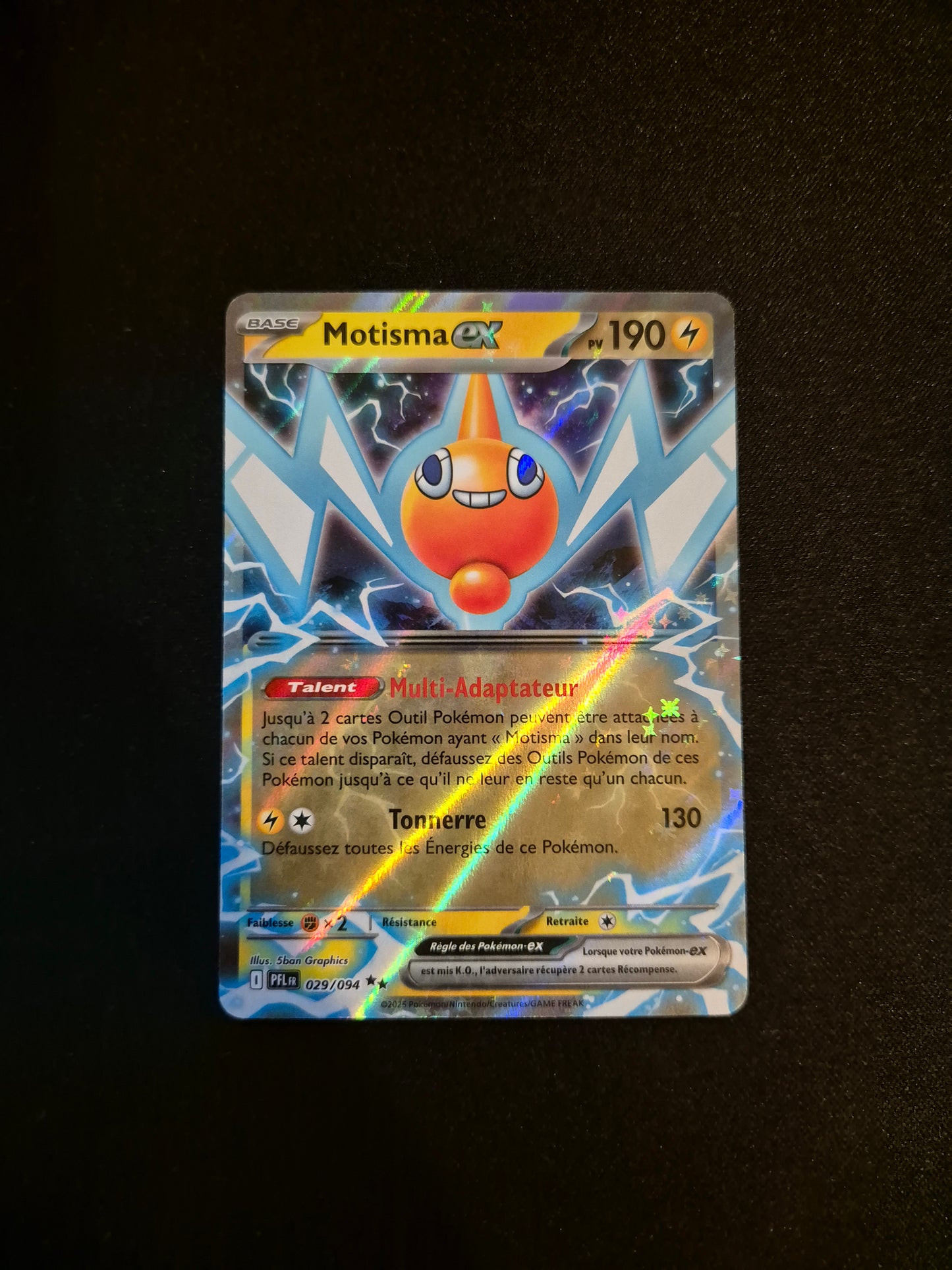Carte Pokémon Motisma EX 029/094 ME02 Flammes Fantasmagoriques