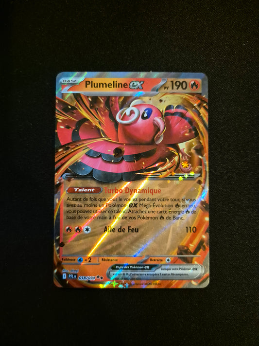 Carte Pokémon Plumeline EX 018/094 ME02 Flammes Fantasmagoriques