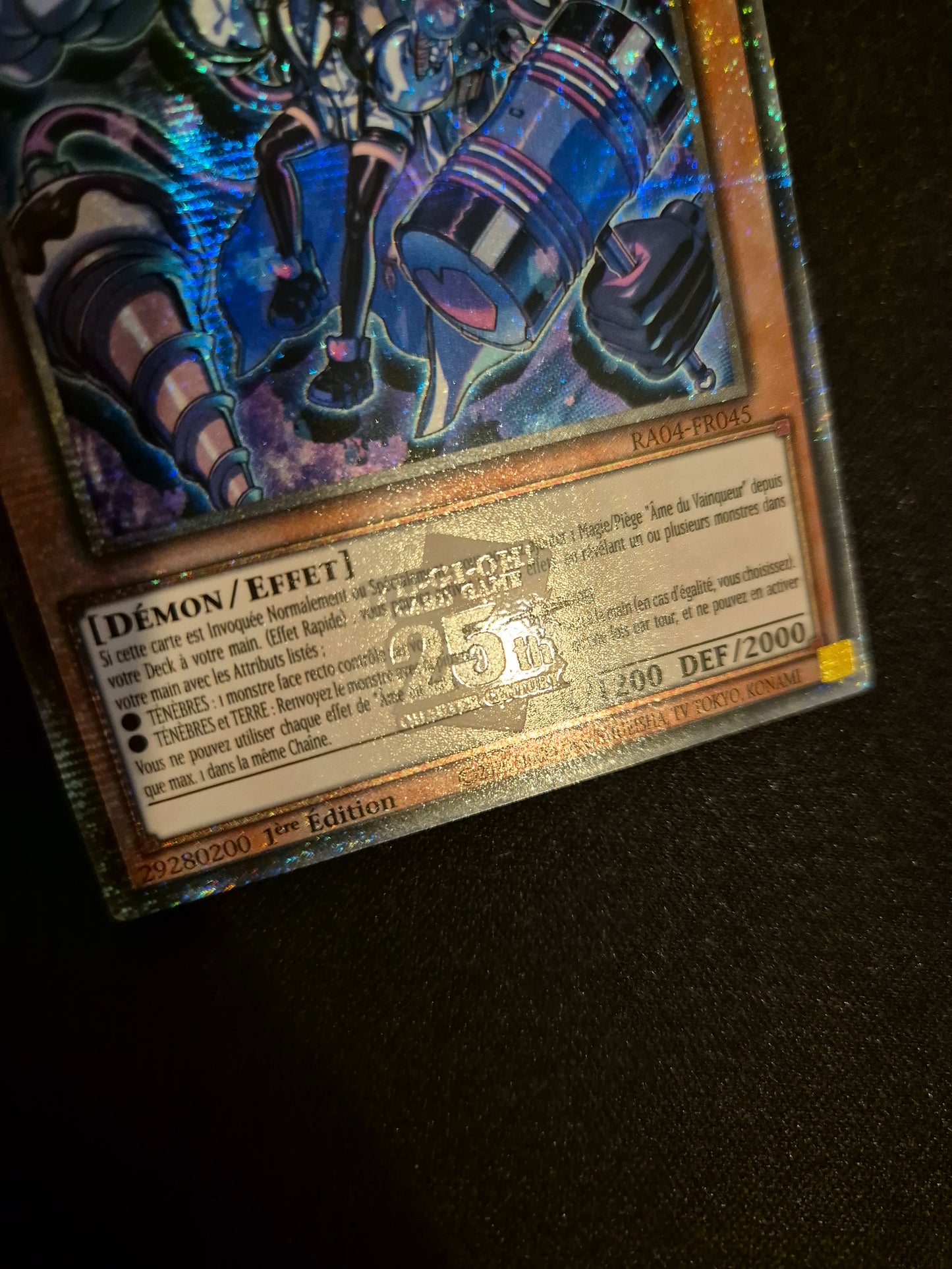 Carte Yu-Gi-Oh! Ame du Vainqueur Dr Amour Fou Quarter Century Secret Rare RA04-FR045