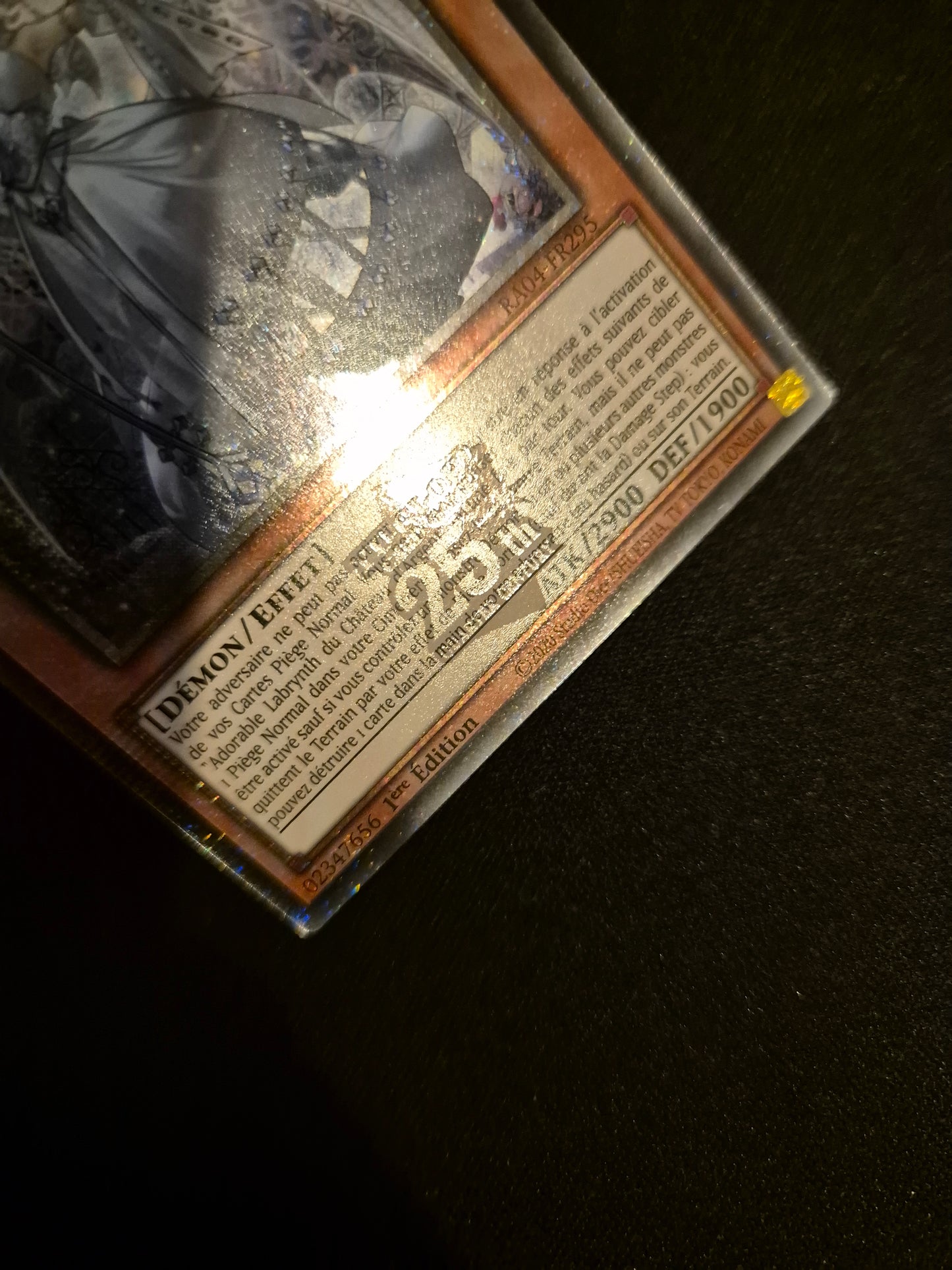 Carte Yu-Gi-Oh! Adorable Labrynth du Chateau d'Argent Quarter Century Secret Rare RA04-FR295