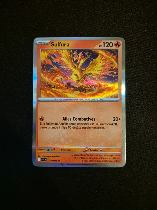 Carte Pokémon Sulfura Holo 014/094 ME02 Flammes Fantasmagoriques