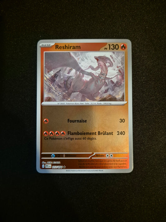 Carte Pokémon Reshiram Reverse 017/094 ME02 Flammes Fantasmagoriques